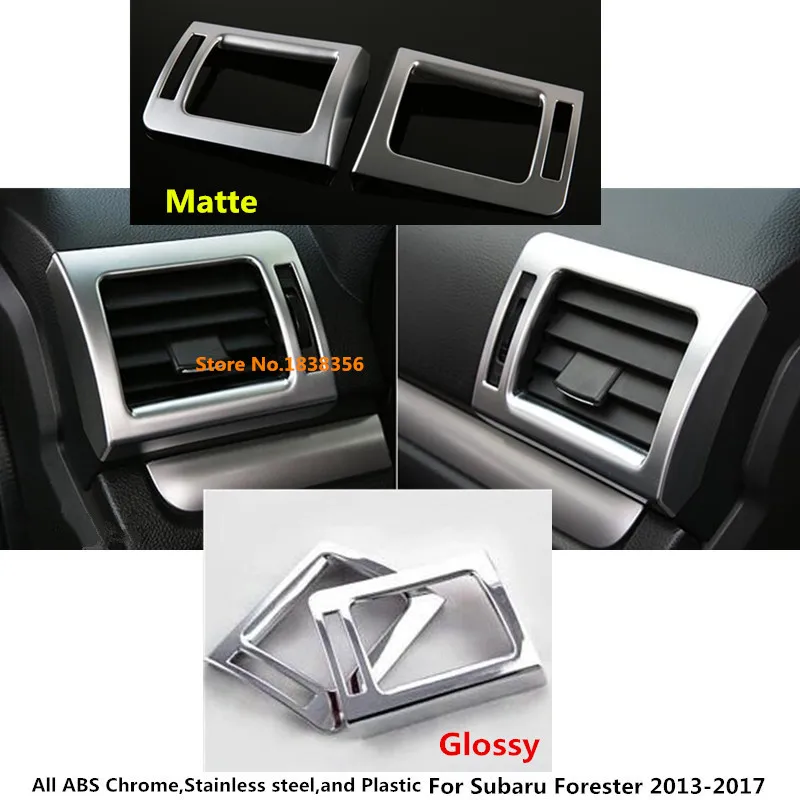 

For Subaru Forester 2013 2014 2015 2016 2017 car ABS chrome Air conditioning Outlet Vent styling garnish cover frame trim 2