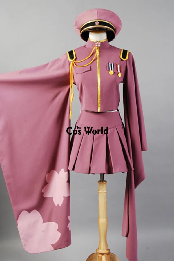 Vocaloid Hatsune Miku Senbonzakura кимоно Униформа платье наряд аниме костюмы для косплея весь комплект