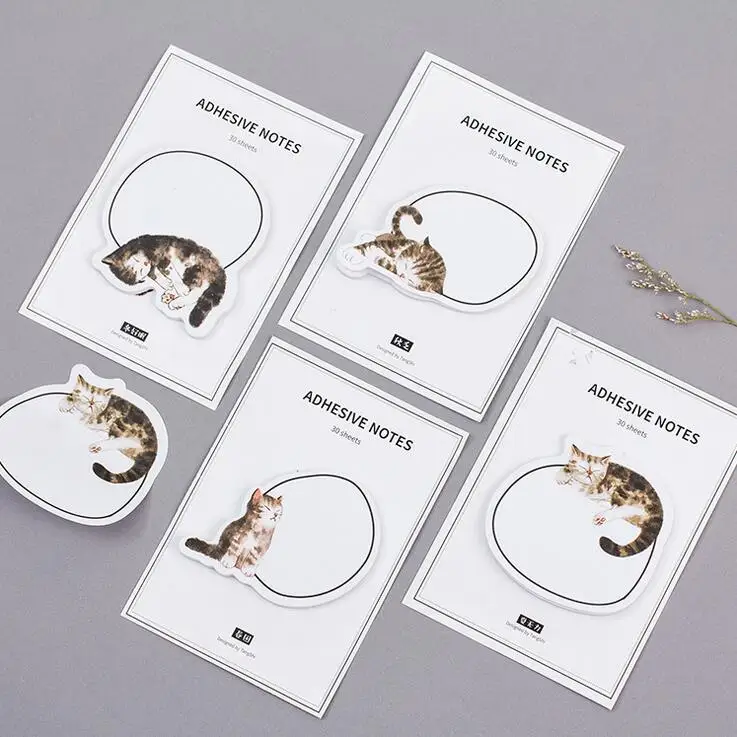 24 шт./лот Cat сна все время Memo Pad N раз заметки Эсколар papelaria поставка школы закладка