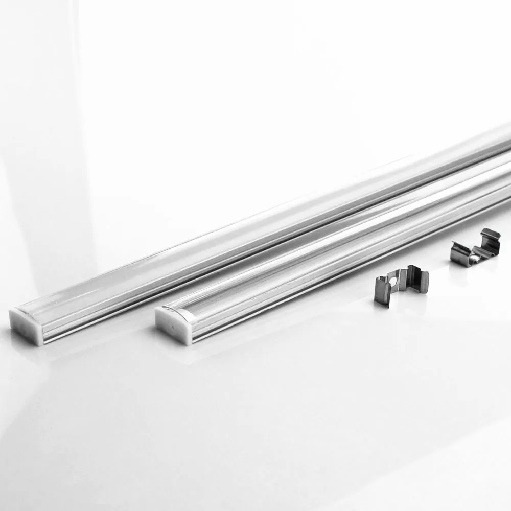 

10PCS+ DHL 1 m LED strip aluminum profile for 5050 5630 LED hard bar light led bar aluminum channel housing with cover end cover