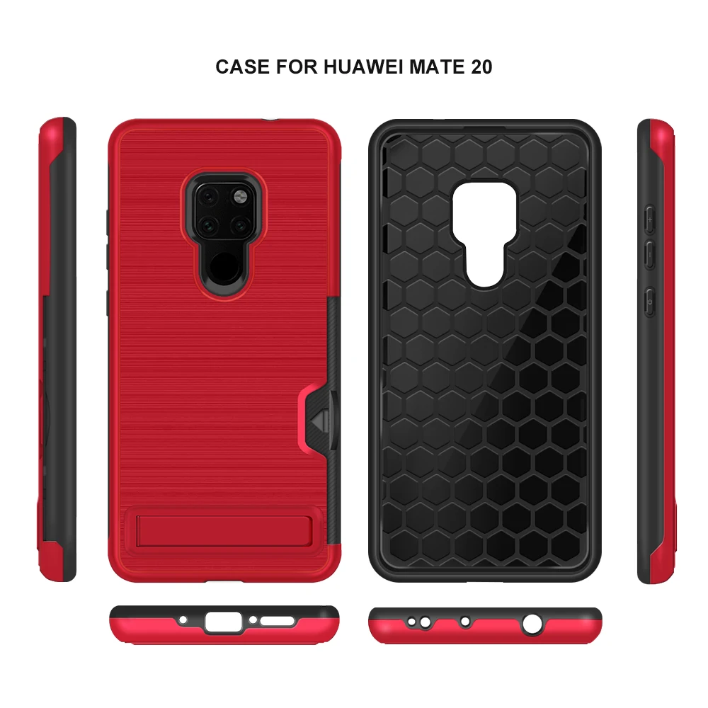 Coque для huawei Коврики 20 Гибридный Броня чехол телефона huawei Коврики 20 HMA-L29 HMA-L09 держатель для карт Стенд бампер чехол ИМА L29 L09 принципиально