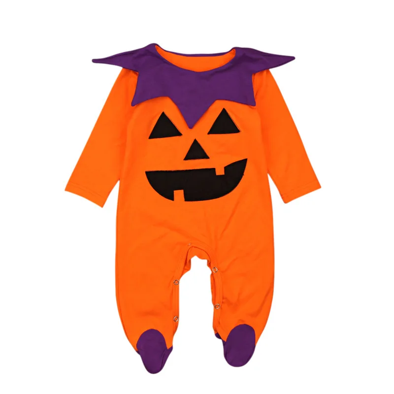 

Halloween Siamese Climbing Clothing With Foot Clothings Girl Boy Baby fit 4-9M Costume Lantern Cute Infant Cotton Outfit Autumn