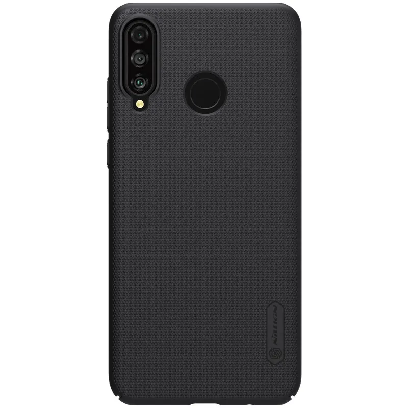Черный 10 шт./лот Nillkin суперматовый чехол-футляр для huawei P30 Lite ПК Жесткий Чехол для huawei Nova/4e чехол - Цвет: Черный