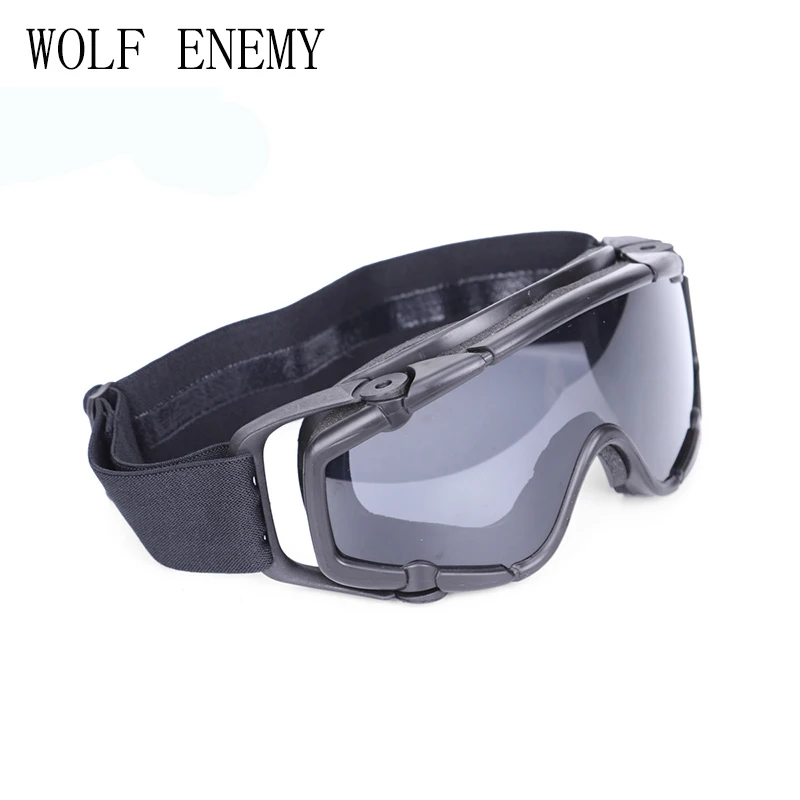 Тактический Пейнтбол Airsoft противотуманные очки Баллистические Очки для шлем для подавления массовых беспорядков(темно Земля) TB424