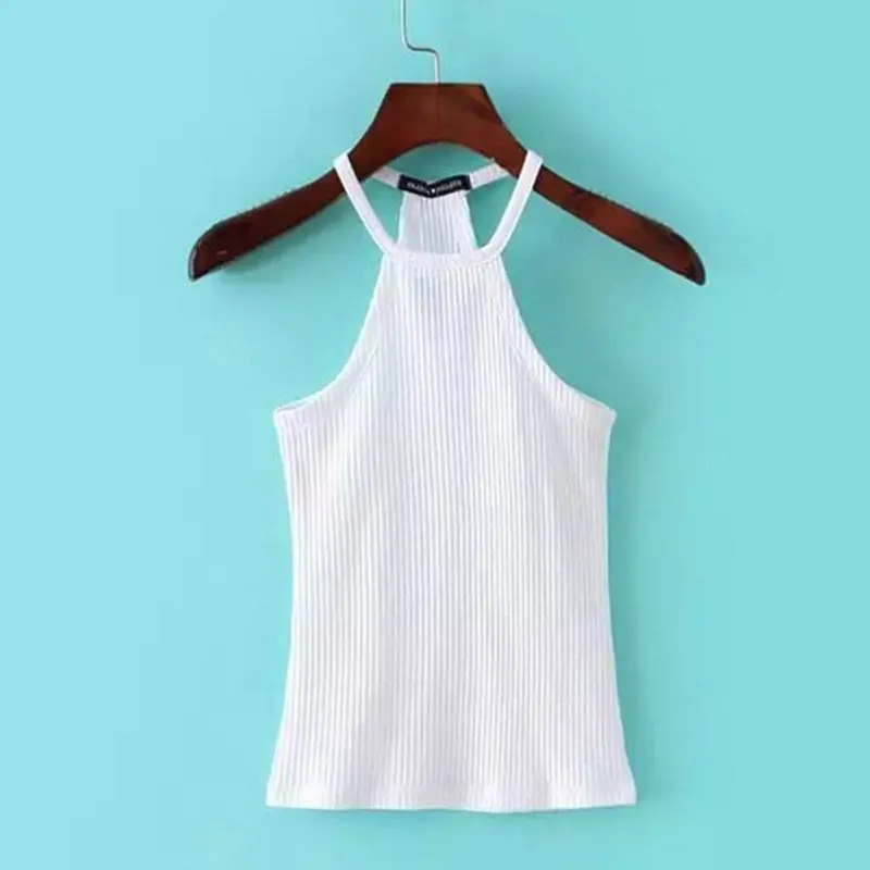 Женский трикотажный топ бюстье 6 цветов без рукавов|bustier top|knitted bustiersleeveless women |
