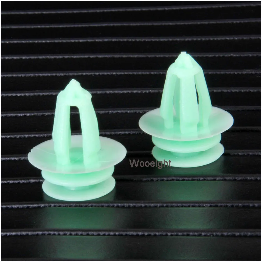 10Pcs JEAZEA OEM 82315-27000 Green Nylon Car Trim Panel Clip Fastener Rivet Clips For BMW 3 Series 5 Series 7 Series X Series (3)