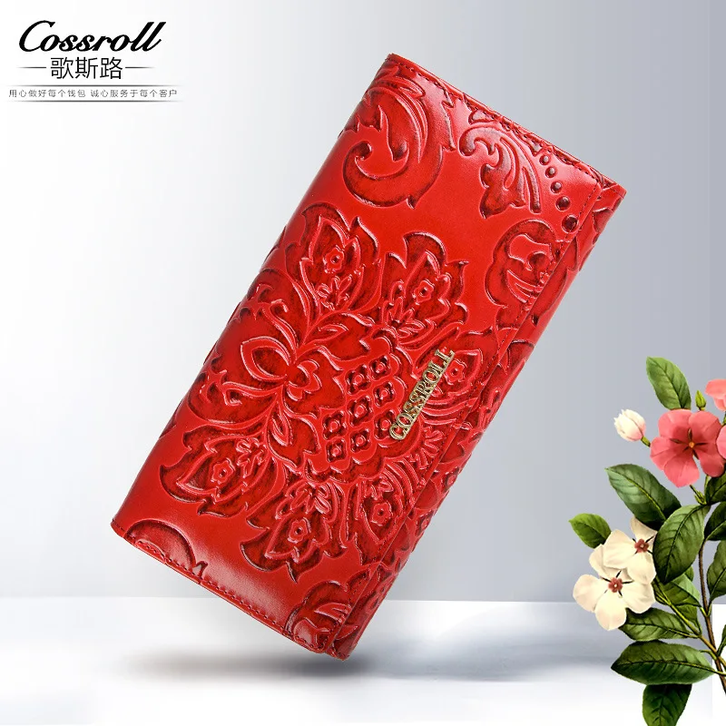 

Female Wallet Floral Design Purse Women Flower Clutch With Card Holder and Money Pocket Female Handbags