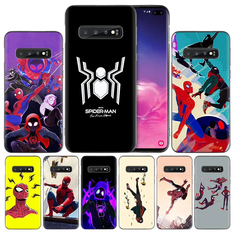 

spider man far from home log Silicone Case Cover for Samsung Galaxy S10 S10e 5G S9 S8 S7 Edge J8 J6 J4 Plus 2018 M40 M30 M20 M10