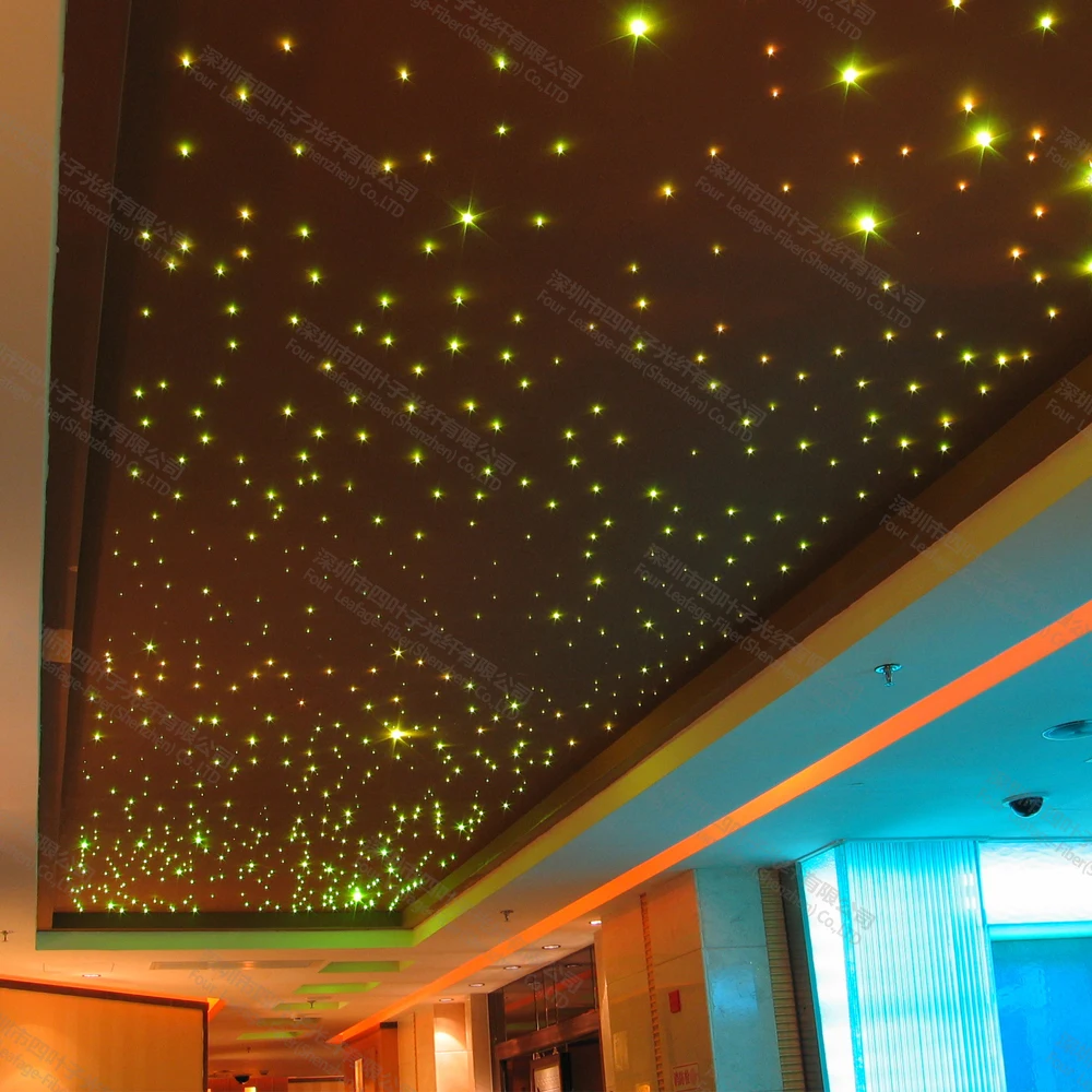 Us 77 68 Ceiling Plastic Kit Fiber Optic Starry Sky Light With 6 Different Color 0 75mm In Optic Fiber Lights From Lights Lighting On Aliexpress