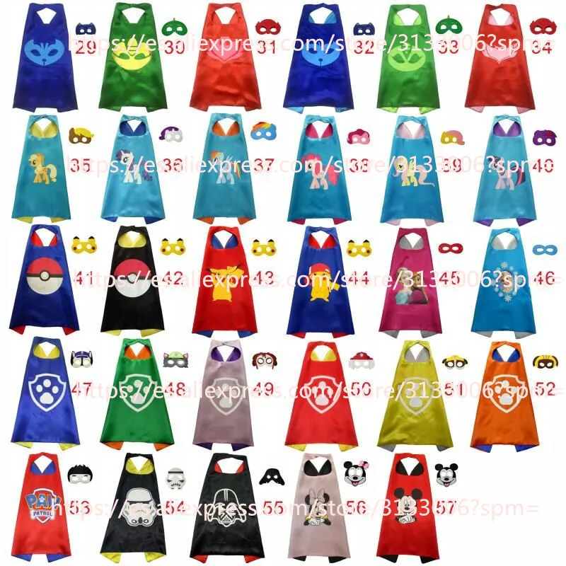 

2017 Cartoon Blue Cat, Mask Cloak Fun Child Mask Cloak Halloween Birthday Party Decorations