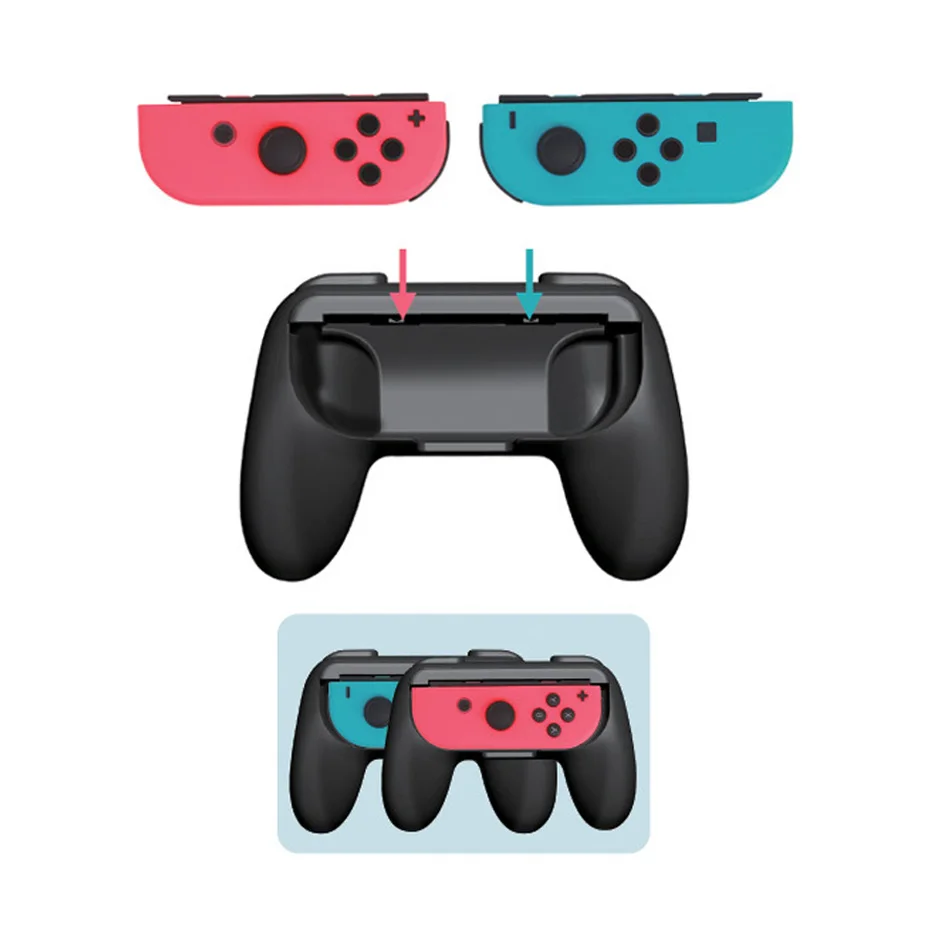

2 pcs Controller Bracket Hand Holder for NS Wear-resistant dustproof Joy-con Handle Grip for Nintend Switch NX Joycon Controller