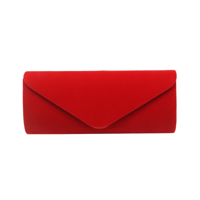 Высококачественный бархатный клатч-конверт для женщин, женщин, девушек, простой дизайн, элегантная вечерняя сумка-клатч 1