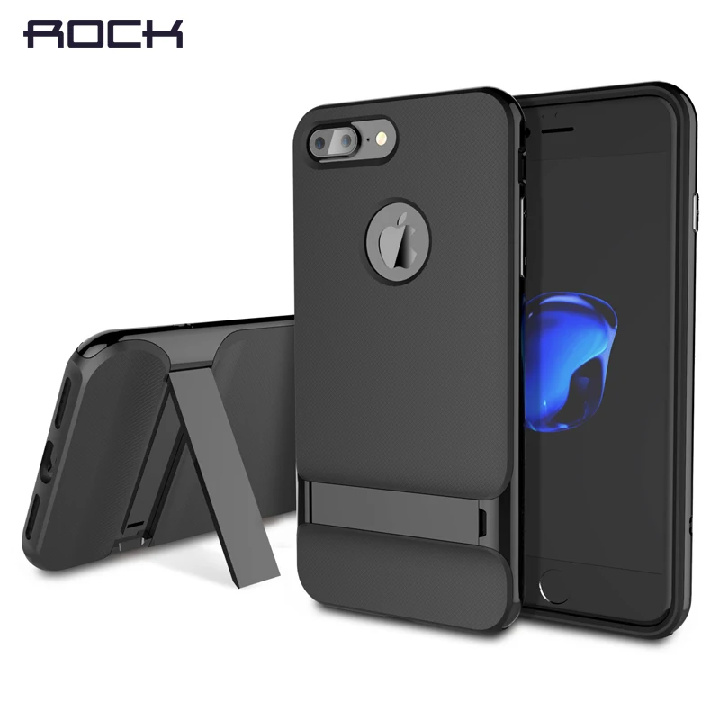 Rock для iPhone 7 plus чехол телефона royce Kickstand PC рамка + ТПУ задняя крышка Роскошный iphone