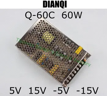 

quad output power supply 60W 5V 15V -5V -15V power suply Q-60C ac dc converter good quality