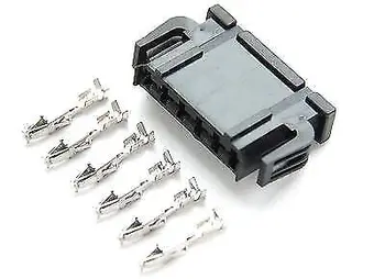 

10/20/50/100pcs/lot 6 Pin/Way Connector Plug Housing Socket With Terminal For AUDI VW Skoda VAG 893971636 893 971 636