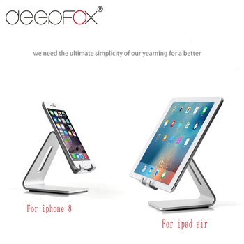 

DeepFox Tablet Stand Aluminium Alloy Metal Tablet Stand Universal Desk Holder for iPhone X Macbook Laptop