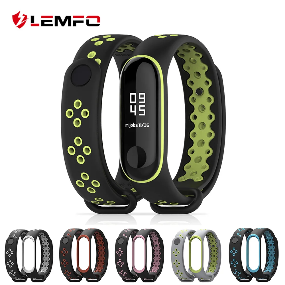 

Mi band 3 Double color Silicone Strap Replacement Band Bracelet for Xiaomi Mi band 3