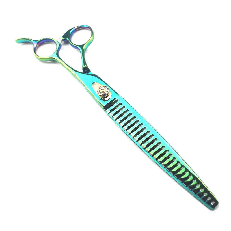 9.0 inch pet hairdressing scissors fish bone cut high-grade pet scissors JP440C material