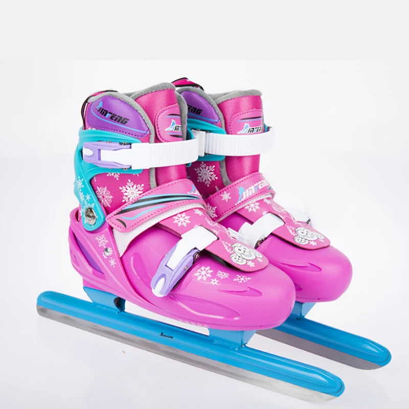 الشتاء الكبار الأطفال سباق سرعة الجليد شفرة الشكل أحذية التزلج على الجليد قابل للتعديل الحرارية حجم قابل للتعديل التزلج Patines