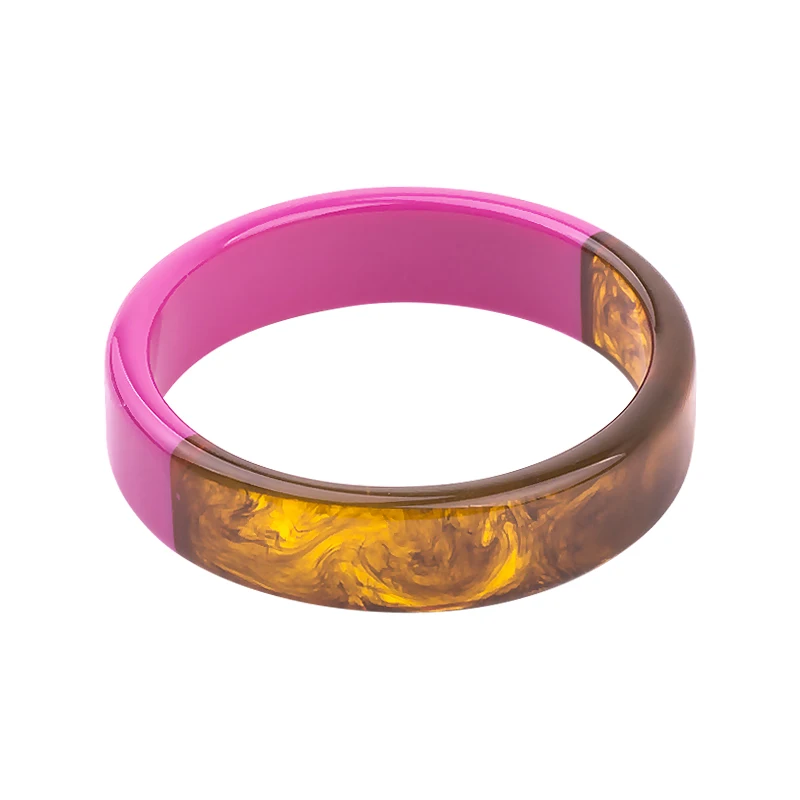 Classic Resin Cuff Fashion Bracelets Bangles for Women Mix Colors Acrylic Gifts Bracelets Female Simple Charm Party New Jewelry (2)