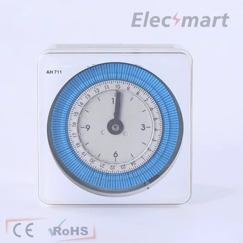 

AH711 Electronic Din Rail Mount Time Relay Control 230V 16A 24 Hours Analogue Timer