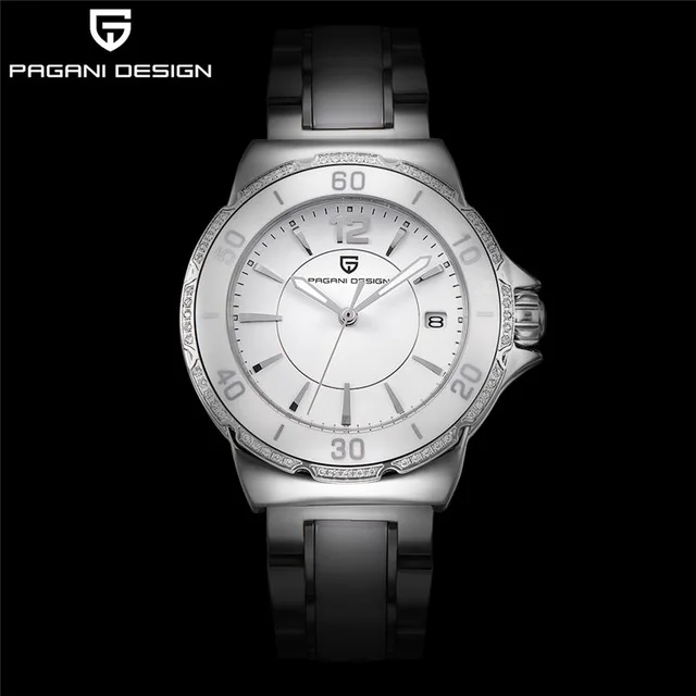 Pagani Дизайн Модные керамические часы для женщин водонепроницаемые классические популярные кварцевые часы для женщин роскошные женские часы Relogio Feminino - Цвет: diamond white B