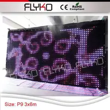 P9CM огнеупорный бархатный материал видео занавес для сценического фона 10ft на 20ft