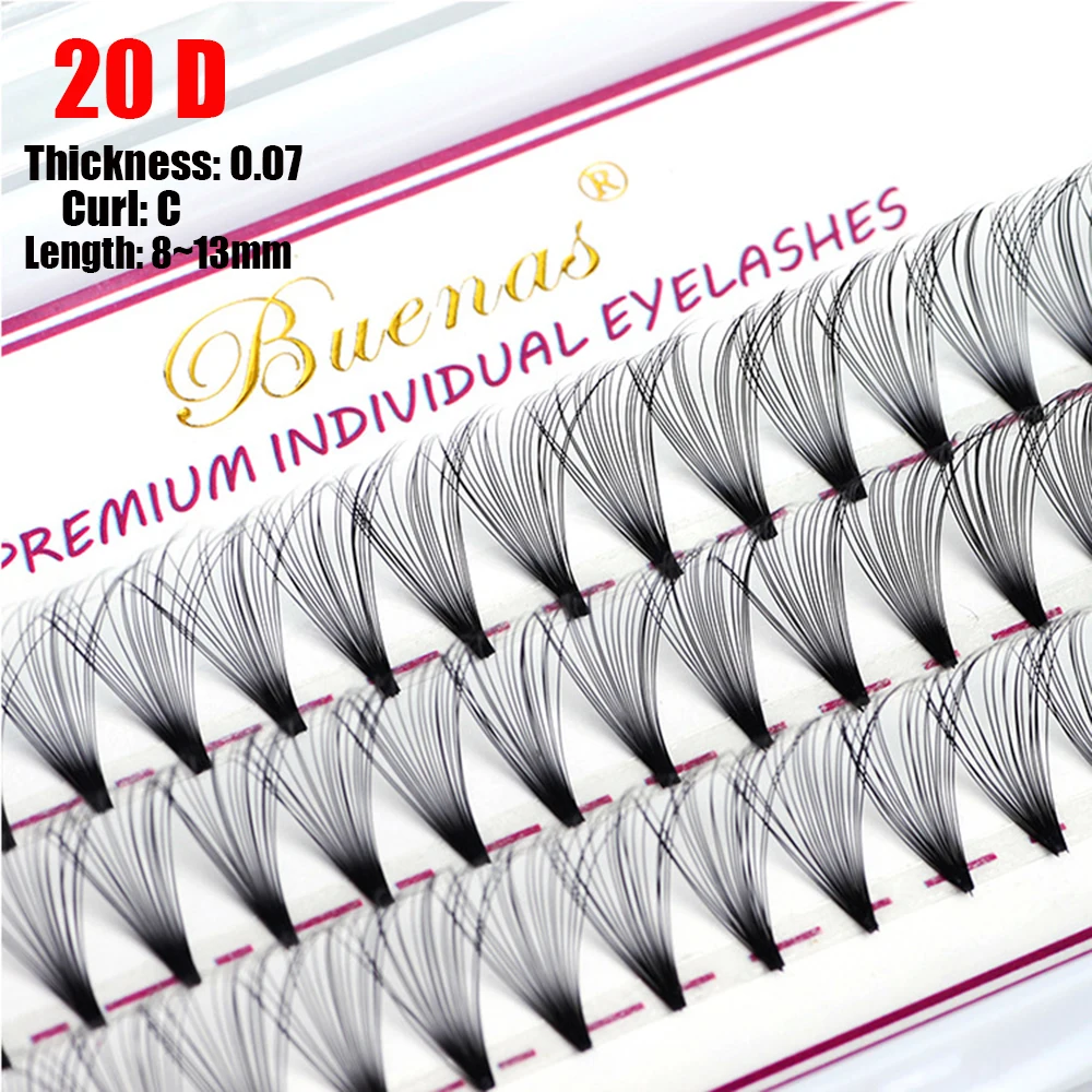 

3 Lines 20D Faux Soft Mink Lashes Russian Premade Volume Fan Permanent Indiviudal Eyelash Extensions False Eyelashes