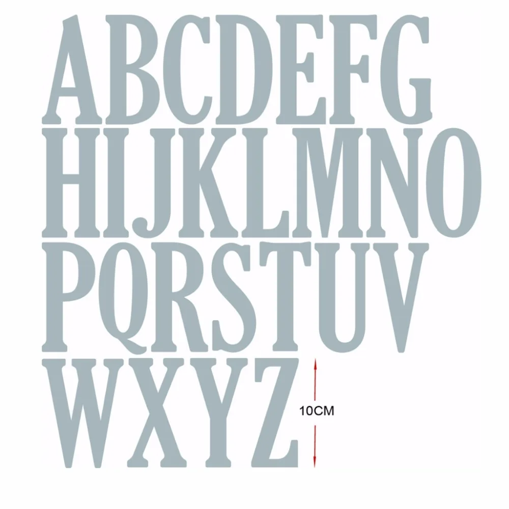 

10cm 4inches Large Alphabets A to Z Shape Metal Cutting Dies Stencil Scrapbook Album Embossing For Gift Card Making 2019 new