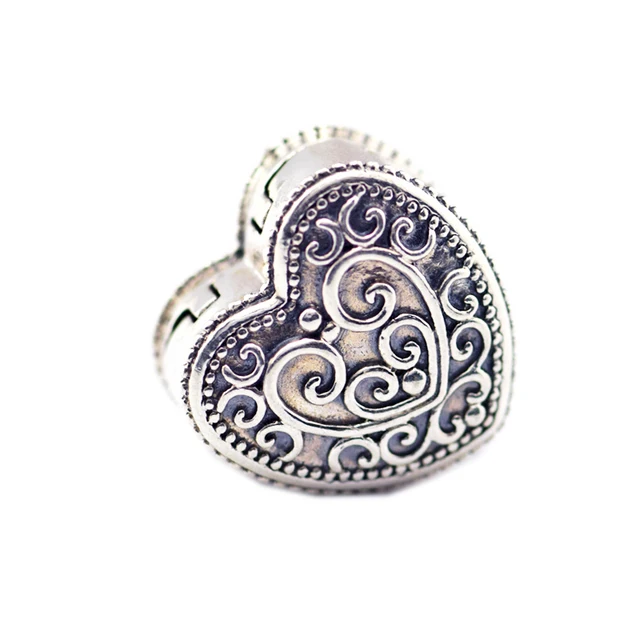 Fits for Pandora Charms Bracelets Enchanted Heart Clip Beads 100 925