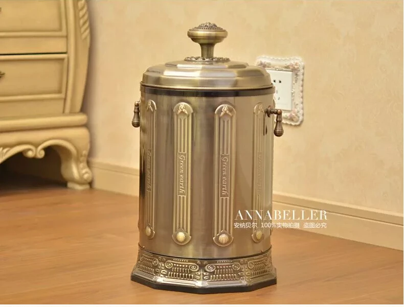 Europe Metal Trash Can Office Supplies Home Household Garbage Bags Europe Metal Trash Can Office Supplies Home Household Garbage Bags Bin Waste Poubelle Ljt006 In Bins From Garden On