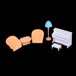 1 компл. мебель игрушки кукольный домик мебель диван пианино стол миниатюрный наборы мебели для Sylvanian аксессуары для семьи детский подарок