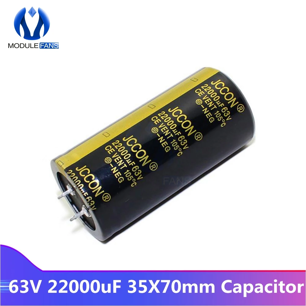 

63V 22000uF 35X70mm 35X70 Aluminum Electrolytic Capacitor 35*70mm 35*70 MM Through Hole Electrolytic Capacitor Diy Electronic
