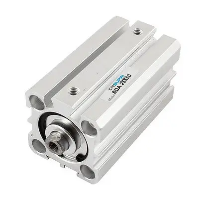 

SDA25 x 50 5mm Thread Hole Silver Tone Aluminum Air Cylinder