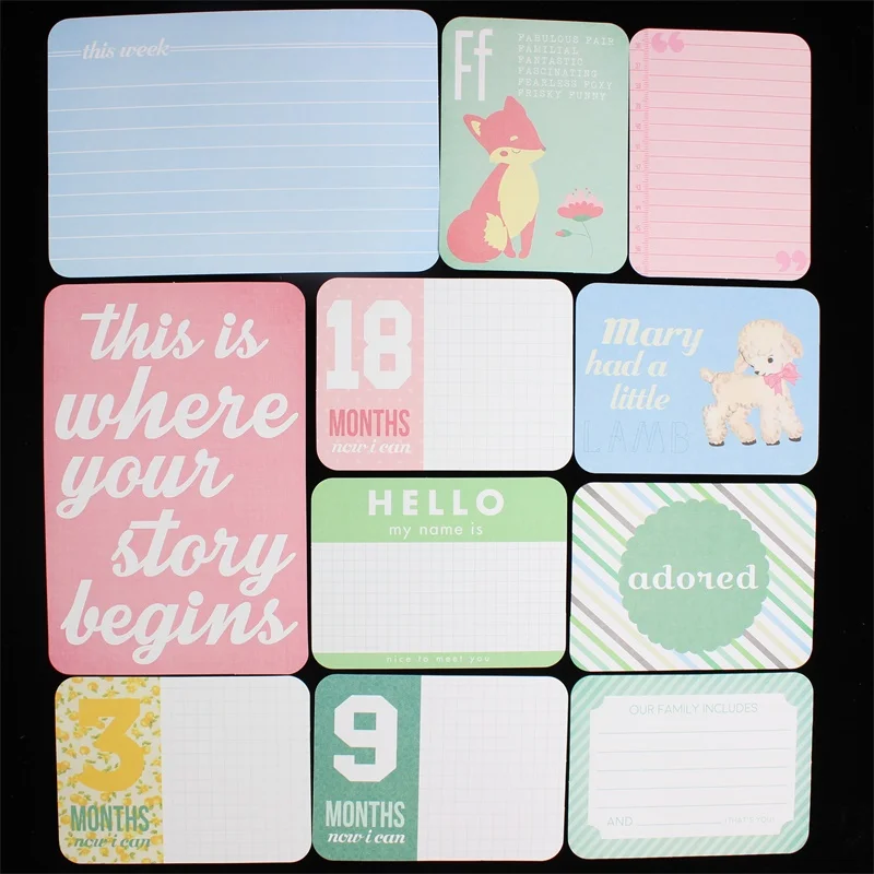 

40pcs Double-side Printed Cardstock Die Cuts for Scrapbooking/Card Making/Journaling Project DIY