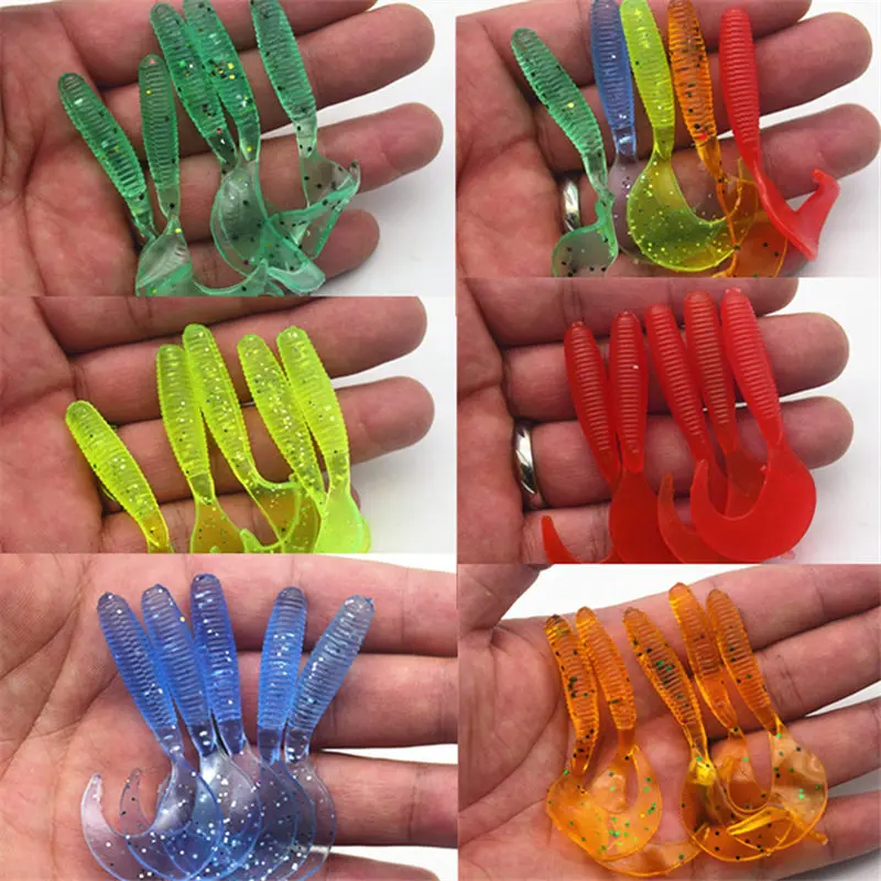 

100 pcs Wobbler Jigging Fishing Lure Soft Worm Shrimp 2 g 6.2 cm Jerkbait Fish Ocean Rock wholesale 5 pcs / bag Free Shipping