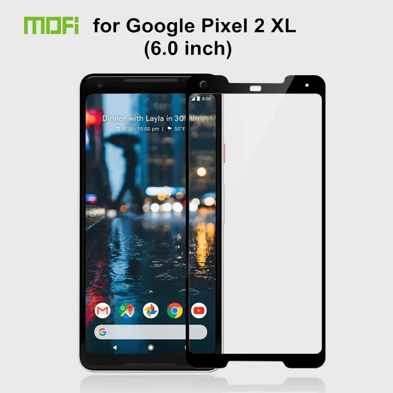 For Google Pixel 2 XL (6.0 inch) Glass Tempered Full Cover Protective