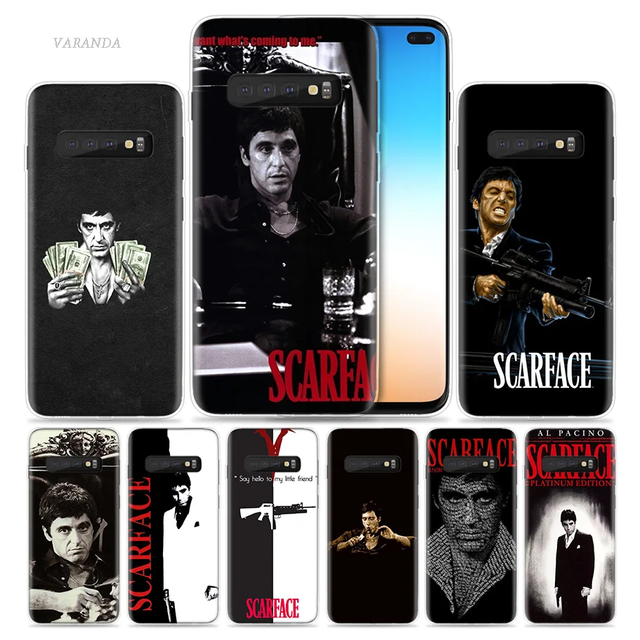 

Scarface Tony Montana Case for Samsung Galaxy S8 S9 S10 5G S10e S7 Note 8 9 10 J4 J6 Plus J5 J8 2018 J3 Silicone Caso Phone Bags