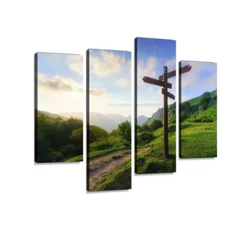 

Wall Art Hanging Paintings Modern Artwork Abstract Picture Prints Home Decoration Gift Unique Designed Framed 4 Panel