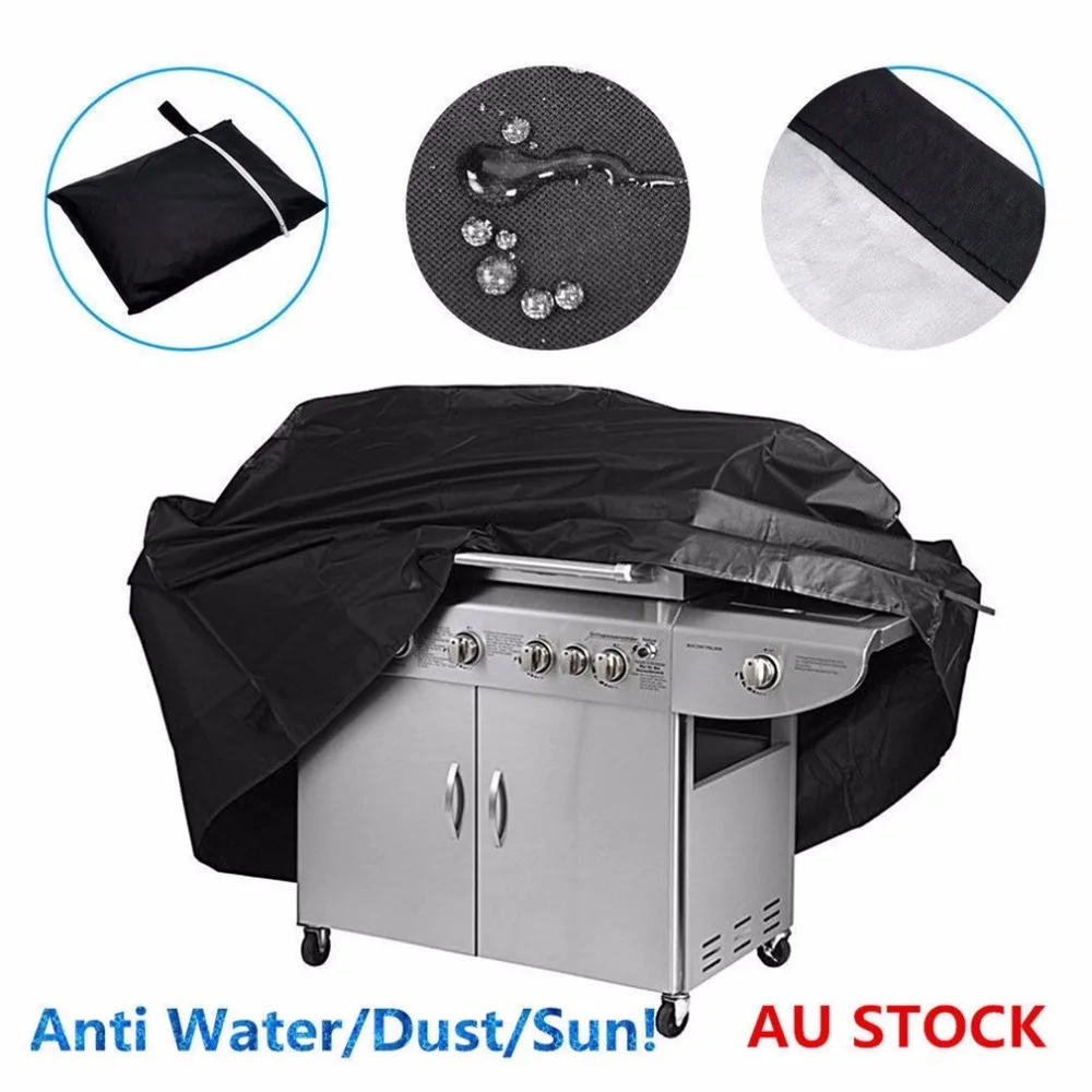 

Large Size Waterproof BBQ Cover Burner Dustproof UV Protective Outdoor Gas Charcoal Barbecue Grill Protector Cover
