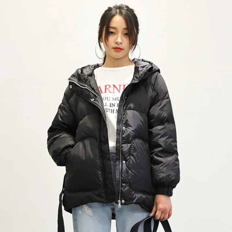 Women's Winter Jackets Fashion Collar Women's Down Jacket 2019 Winter New Short Paragraph Down Jacket Sweet Coat Female  S M L (25)