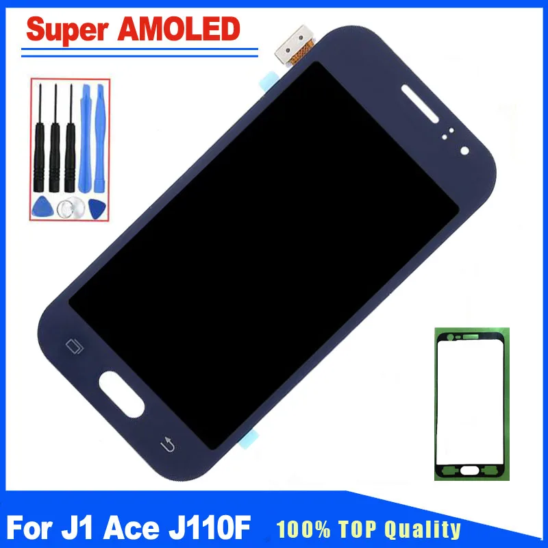 

Replacement Part Super AMOLED Brightness Adjustable For Samsung J1 Ace SM-J110F LCD Dsiplay Touch Screen Digitizer Assembly