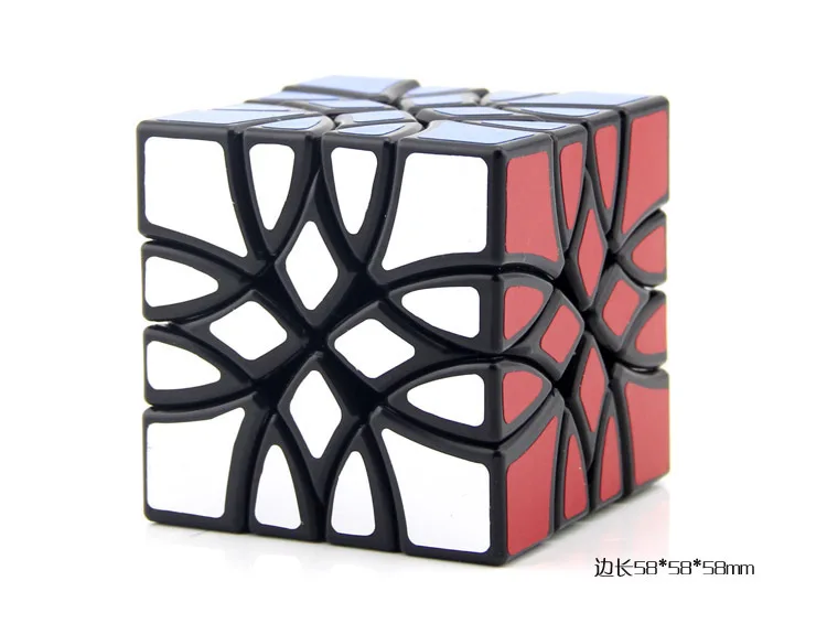

Newest Lanlan Mosaic Magic Cube Puzzle Black base Cubo Magico Speed Cube Professional Triangle Shape Twist Educational Toys Game