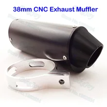 38 мм ЧПУ выхлопной глушитель выхлопных газов с зажим черный/синий/красный для 125cc 140cc 150cc 155cc 160cc SSR SDG CRF50 CRF70 KLX110 BBR китайский для Dirt Pit Bike