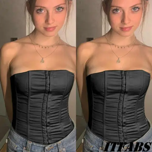 

Fashion Women Sexy Strapless Bustier Top Bodycon Bandeau Camisole Tank Tube Tops