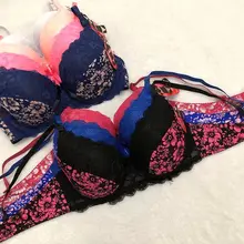 Beauwear, цветочный принт, регулируемый ремень, без подкладки, пуш-ап, бюстгальтеры, топ, женское сексуальное нижнее белье размера плюс, бюстгальтер 90C 95C 100C 105C