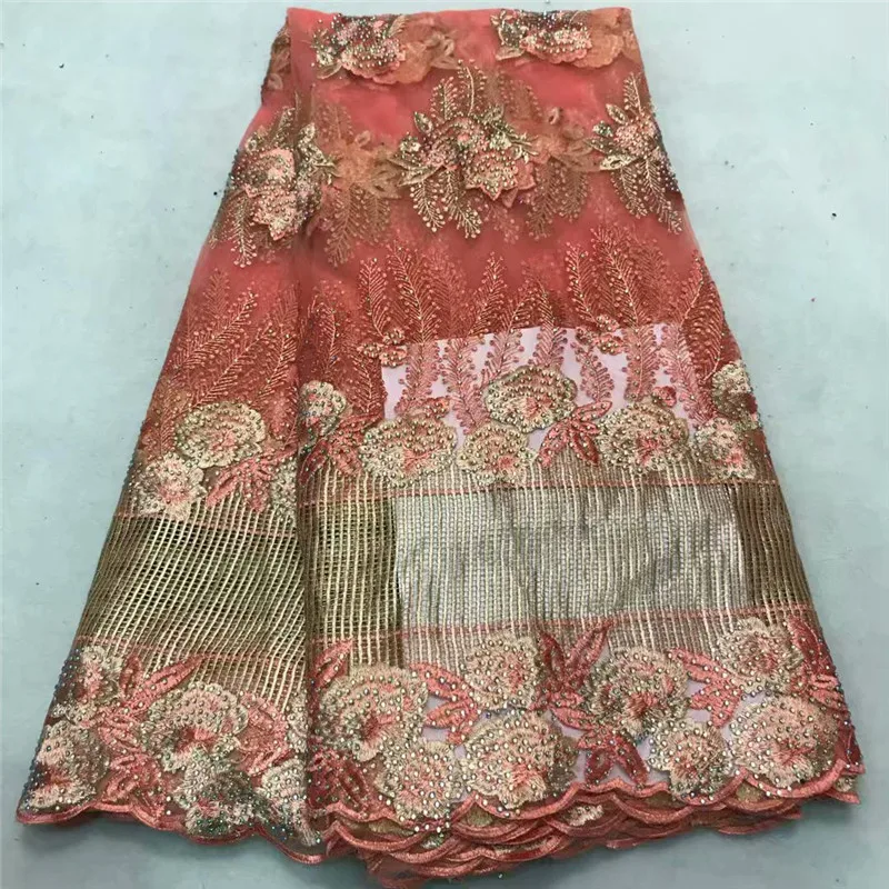 

ZQ!2018 Latest French Nigerian Laces Fabrics High Quality Tulle African Laces Fabric Wedding African French Tulle Lace ! J90412