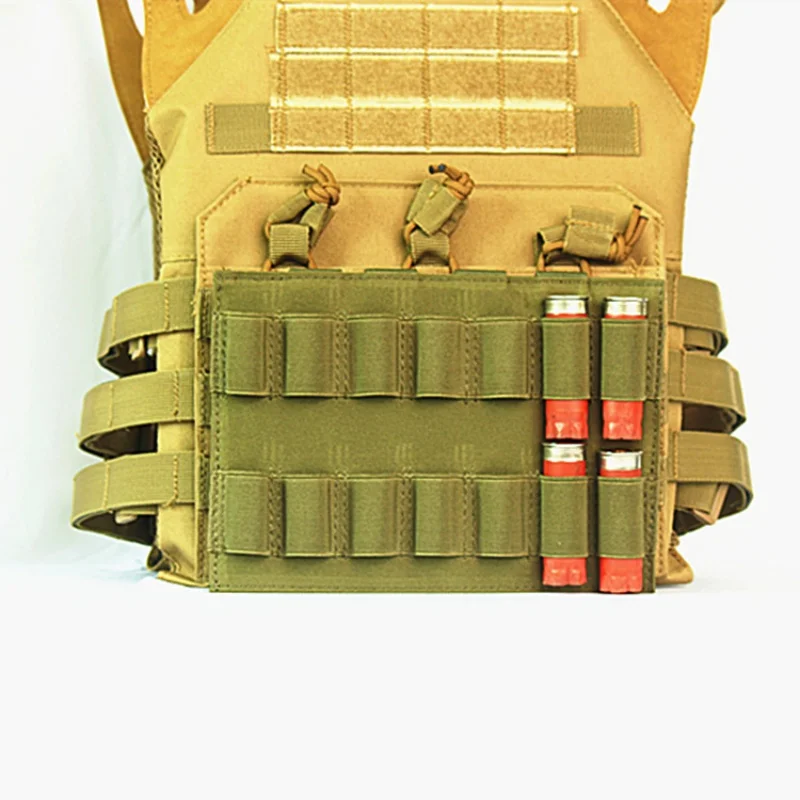 

14 Gauge Nylon Single Molle Open Magazine Pouch With 7 Rounds Shells For Hunting Pouches