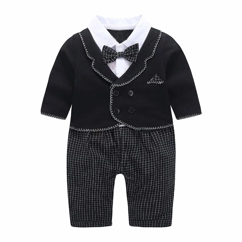 Party Dress Boys Clothes Formal Baby Romper Infant Newborn Rompers