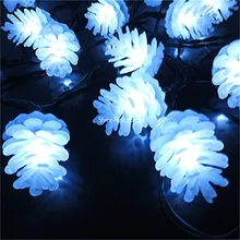 50 сосновая шишка светодиодный солнечный свет многоцветный 7 м Открытый Солнечный Fariy вечерние свет для День рождения украшения